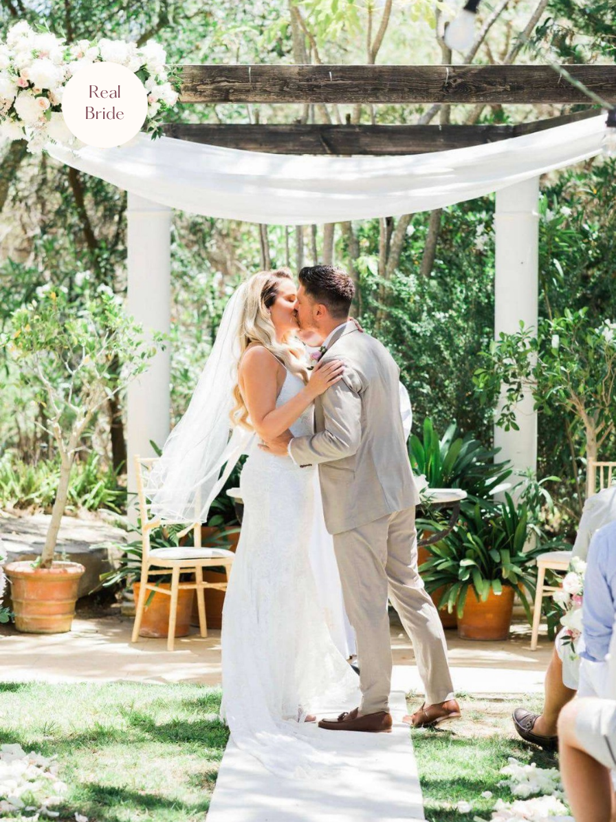 Faith veil on real bride