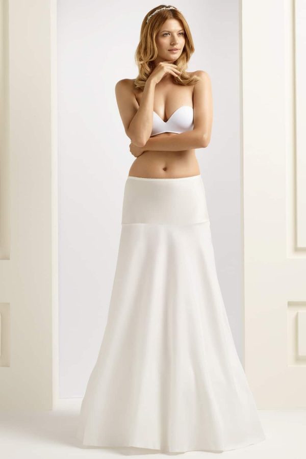 BP9-190 - elasticated 190cm (75inch) soft A-line petticoat with two hoops