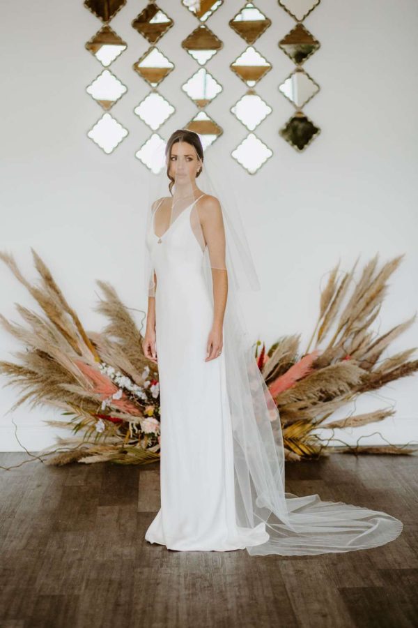 Paige – two layer chapel length wedding veil