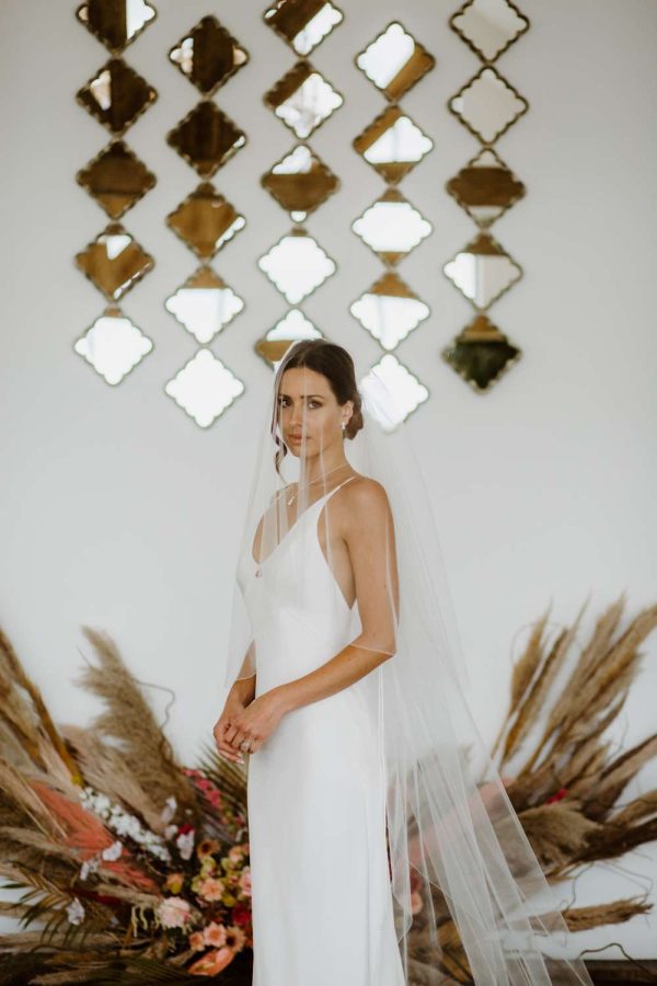 Paige – two layer chapel length wedding veil