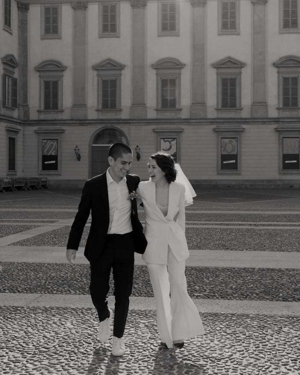 Charlie veil on real bride Natalia in Milano 2