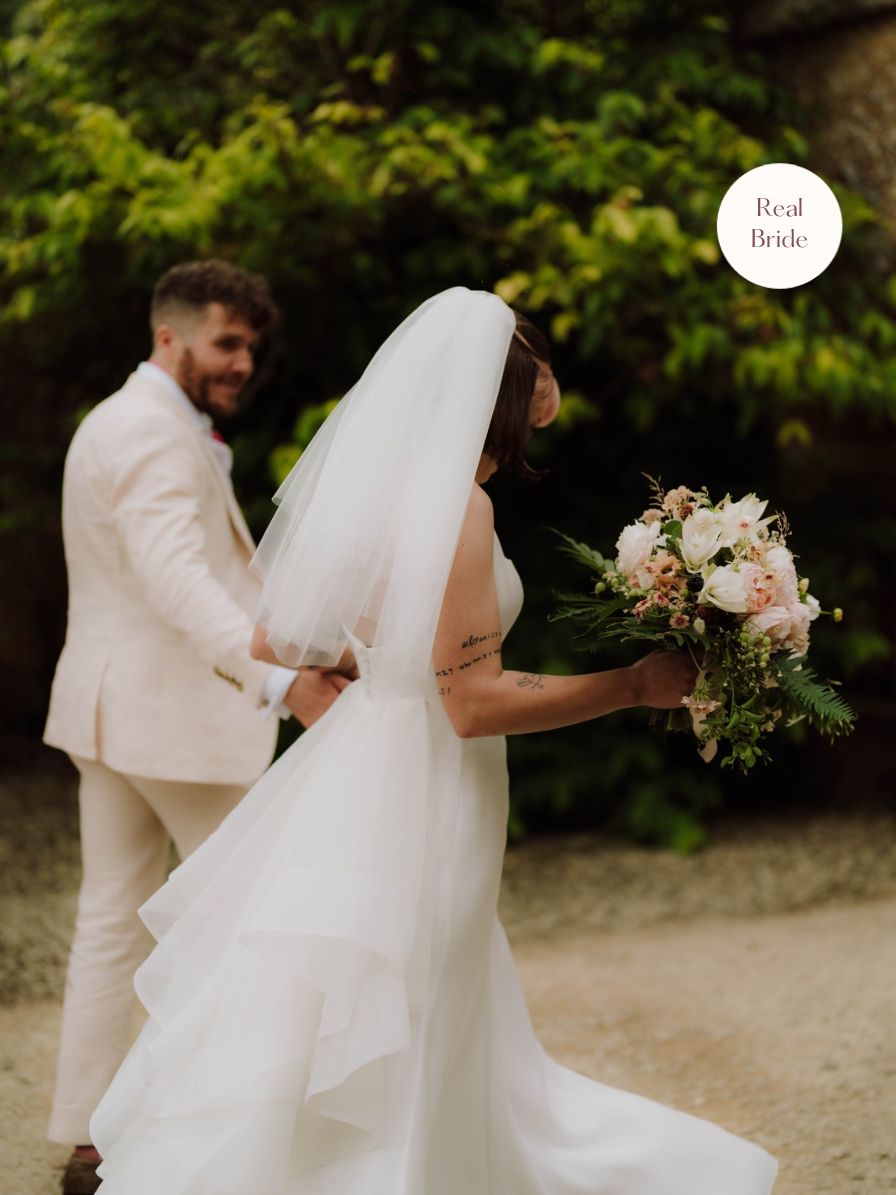 priscilla veil on real bride
