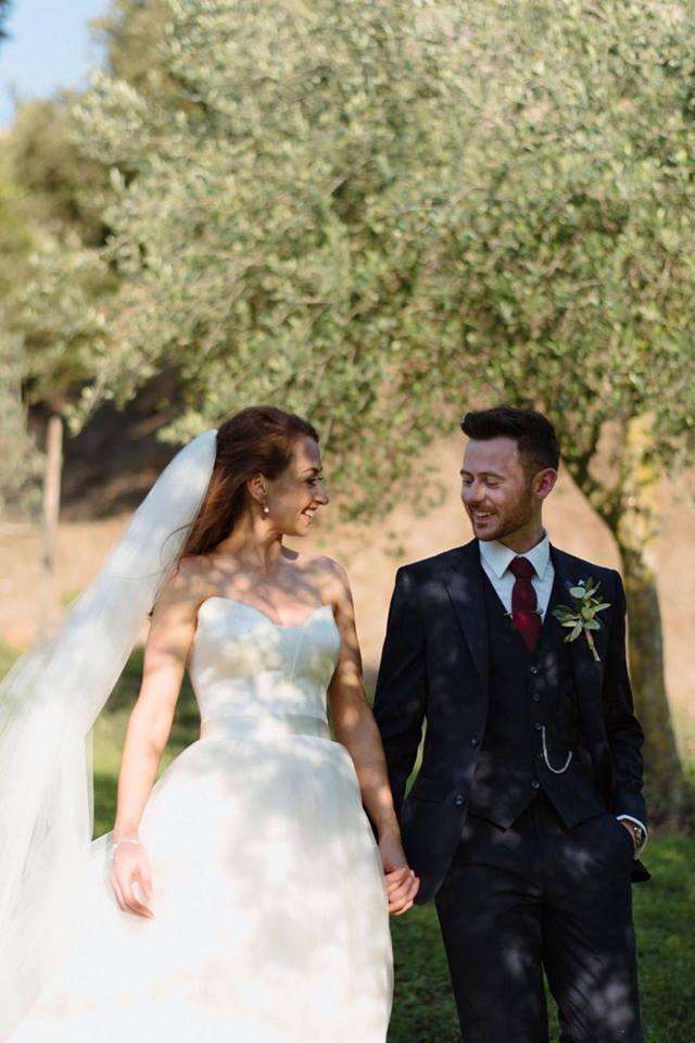 Emma McSorley wears popular wedding veil Brooke 10