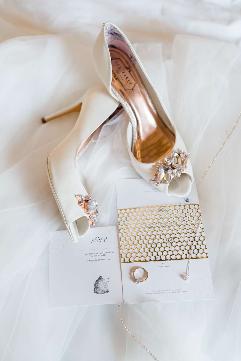 Ivory crystal edged veil Gemma Giorgio Photography