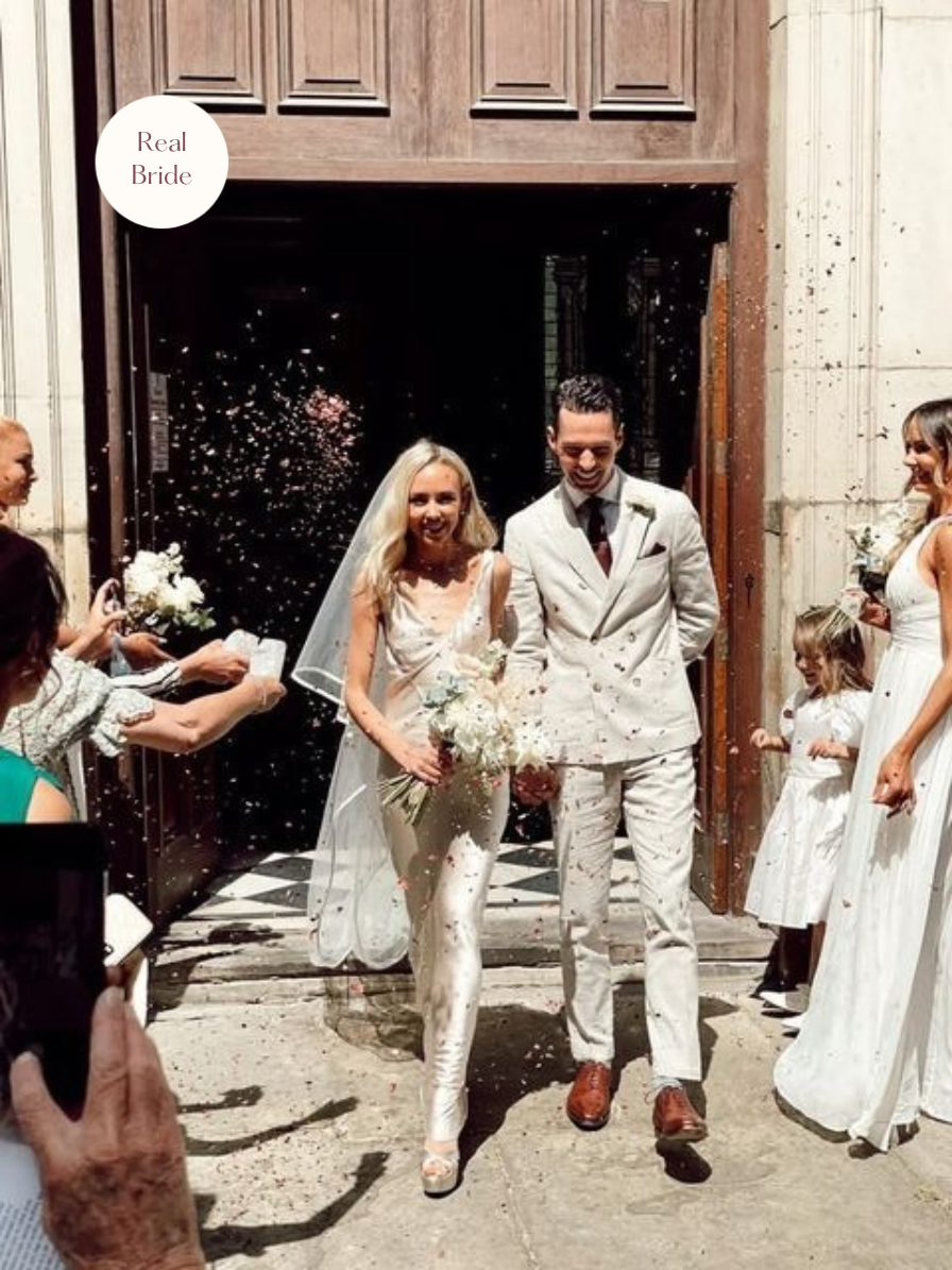 Riannah veil on real bride