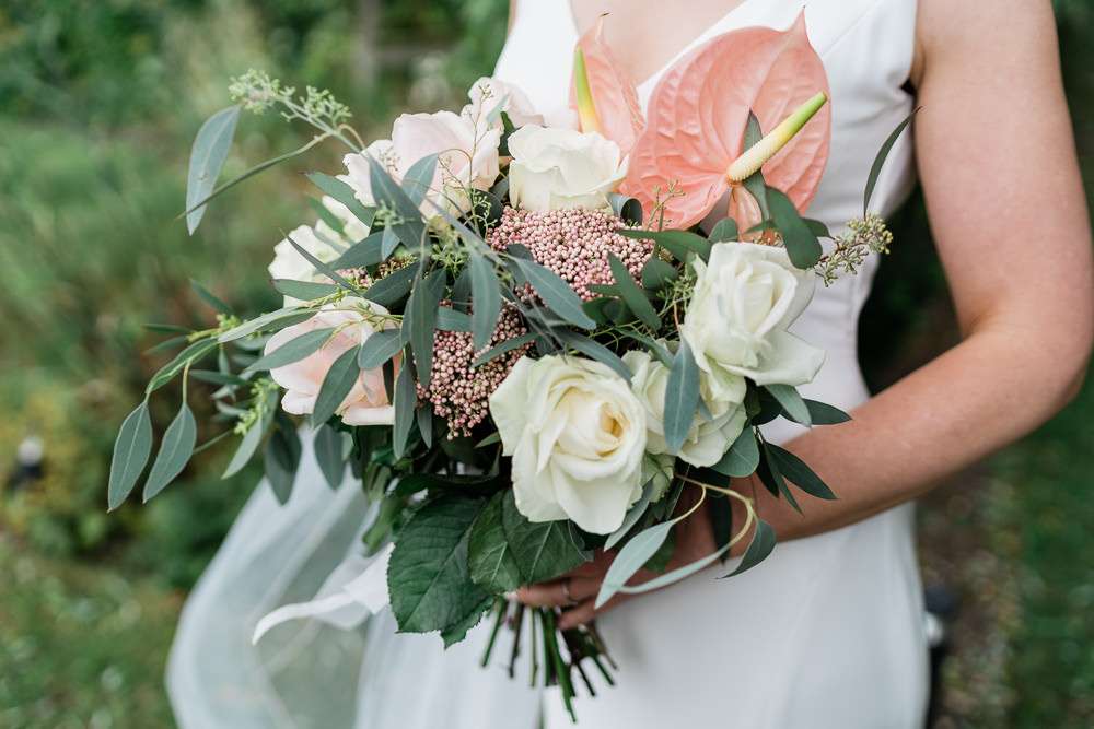 ivory crystal edged veil on real bride Roh