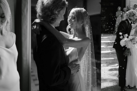 Our Pearl Veil "Violet" & A Simple Slip Dress For Stunning 2021 Bride Phoebe 14 pearl veil real bride phoebe