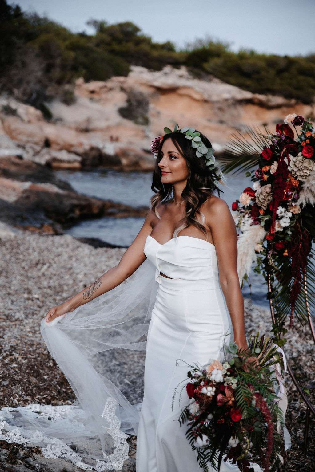 Two brides - wedding on a beach