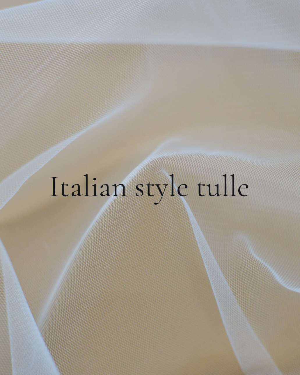Veil Colours & Fabrics - Italian style tulle closeup