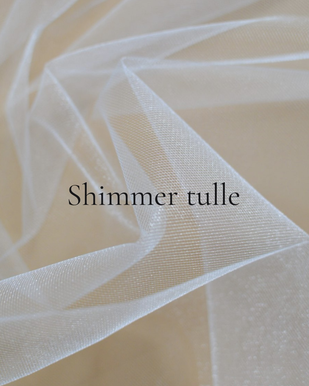 Veil Colours & Fabrics - Shimmer tulle close up