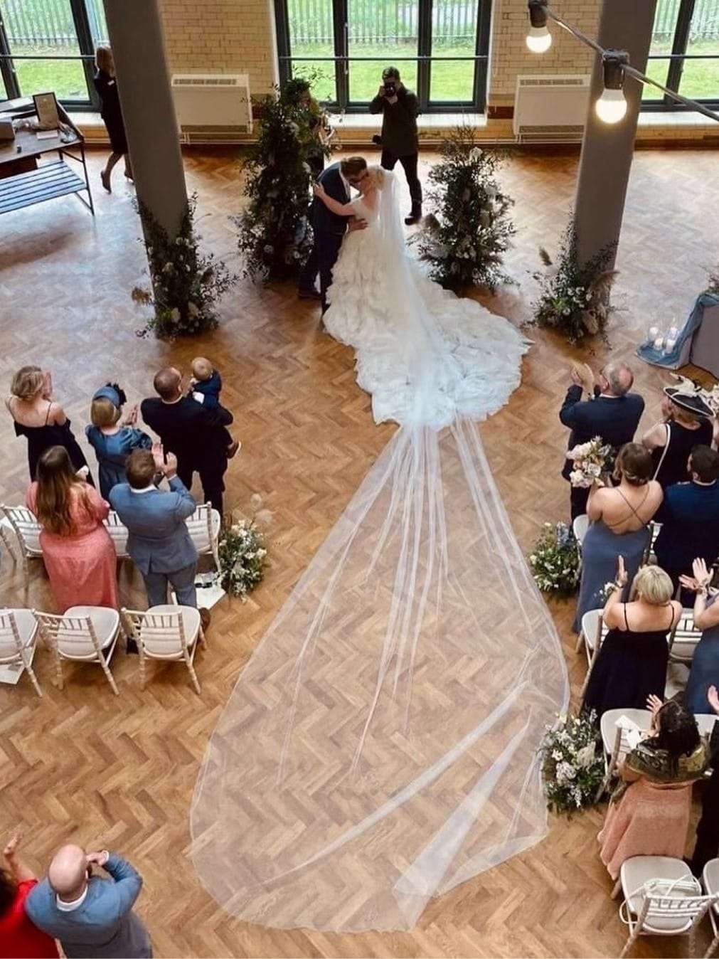 wedding veil guide - 7m long veil