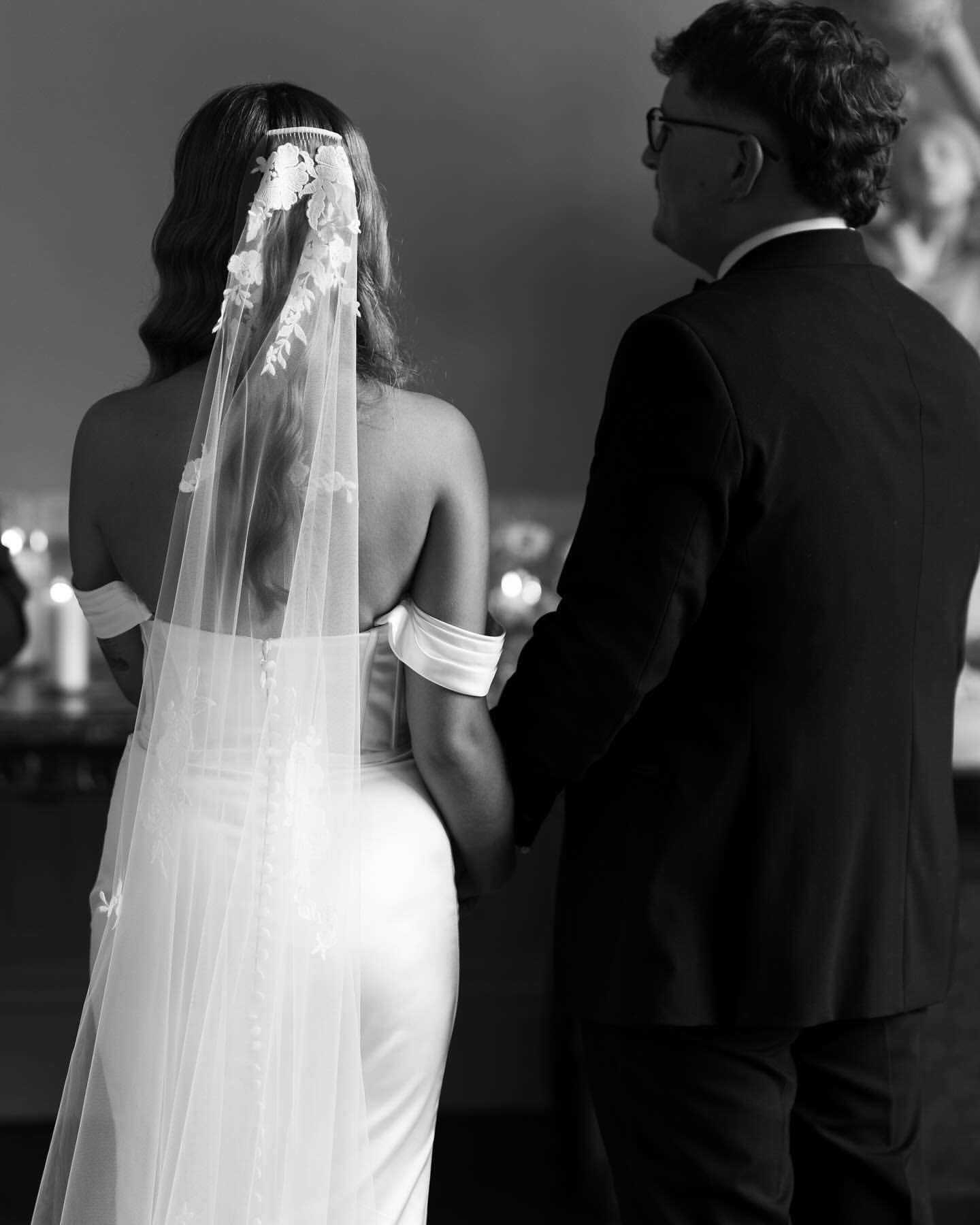 Madison barely there floral lace chapel veil
