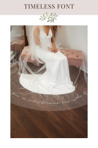 Timeless font Veil Embroidery