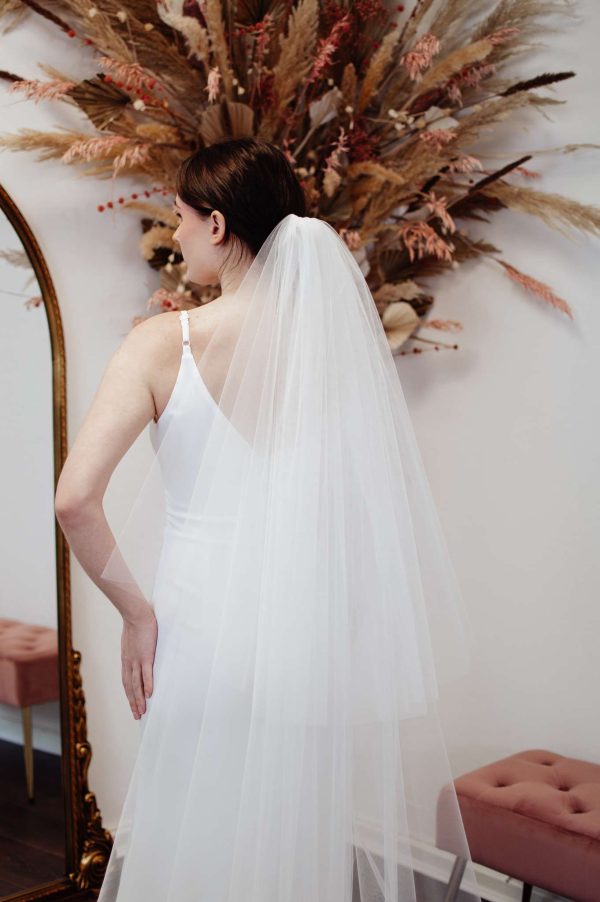 Anastasia Classic Two Tier Cathedral Veil close scaled