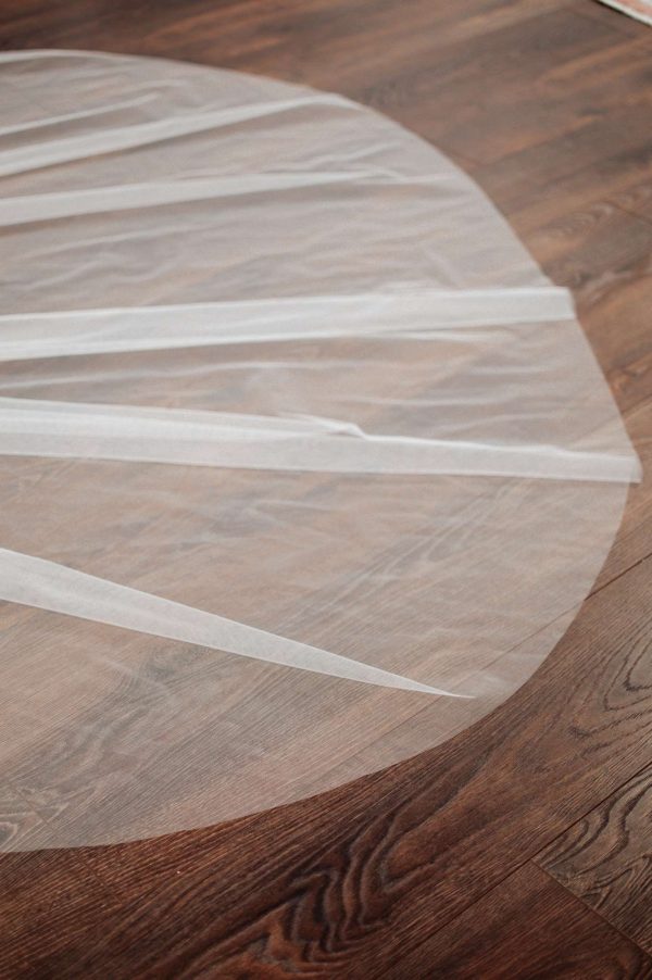 Anastasia Classic Two Tier Cathedral Veil floor scaled