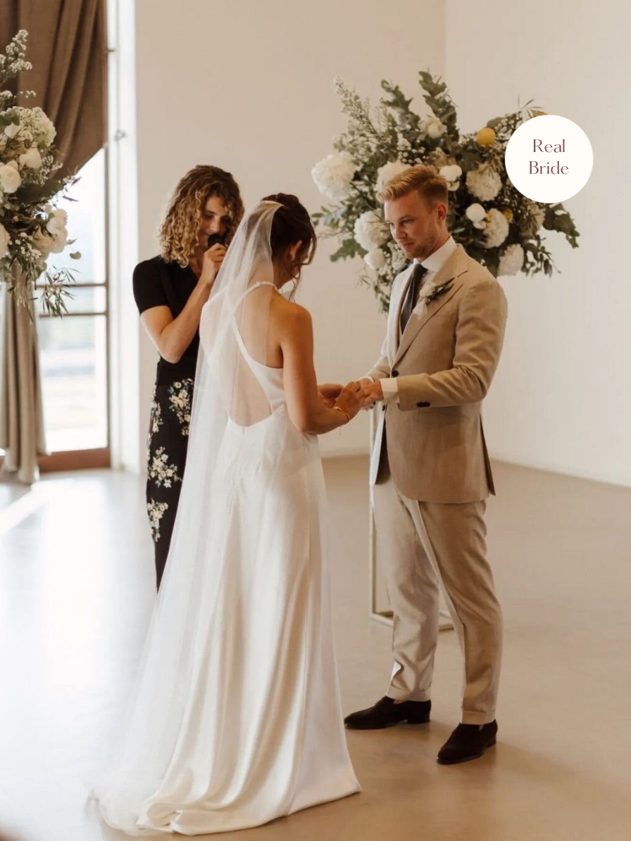 Maya – Chapel Length Barely There Veil with a Cut Edge 13 maya real bride