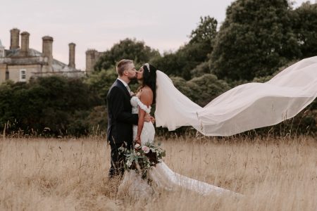 long and luxurious wedding veils