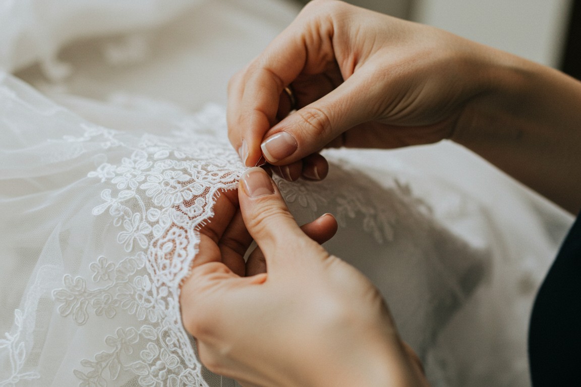making a wedding veil Custom Wedding Veil Personalisation Ideas