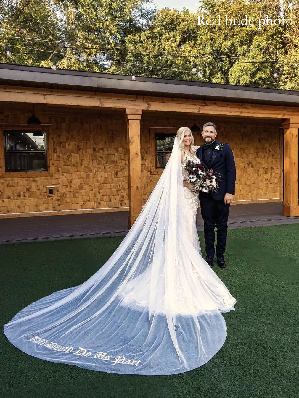 DIY example Gothic veil embroidery