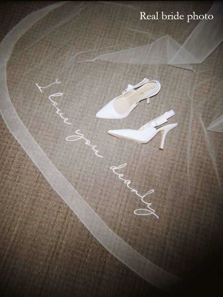 DIY example Timeless veil embroidery