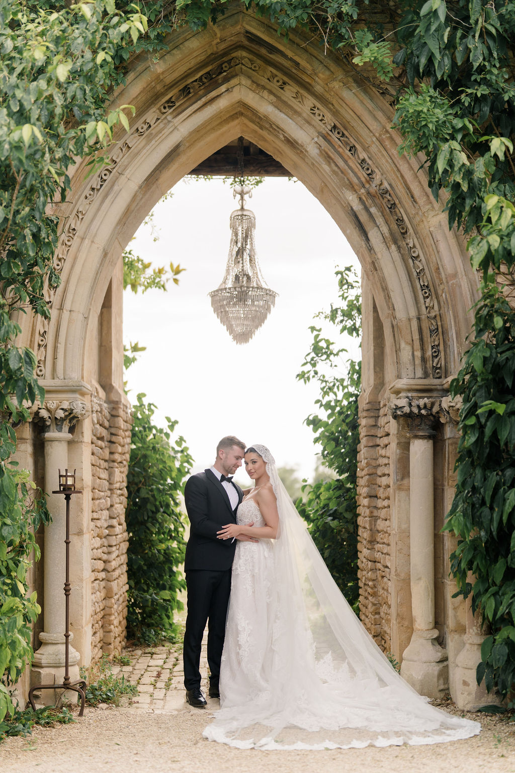 Olympia – Cathedral Length Mantilla Veil with Lace Trim 27 Olympia – Cathedral Length Mantilla Veil with Lace Trim - Image 14