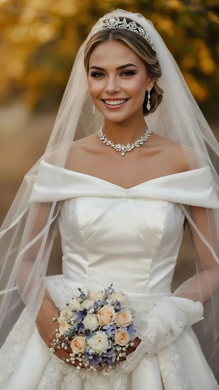 AI bride in a veil with confusing edge trim AI bride in a veil with confusing edge trim